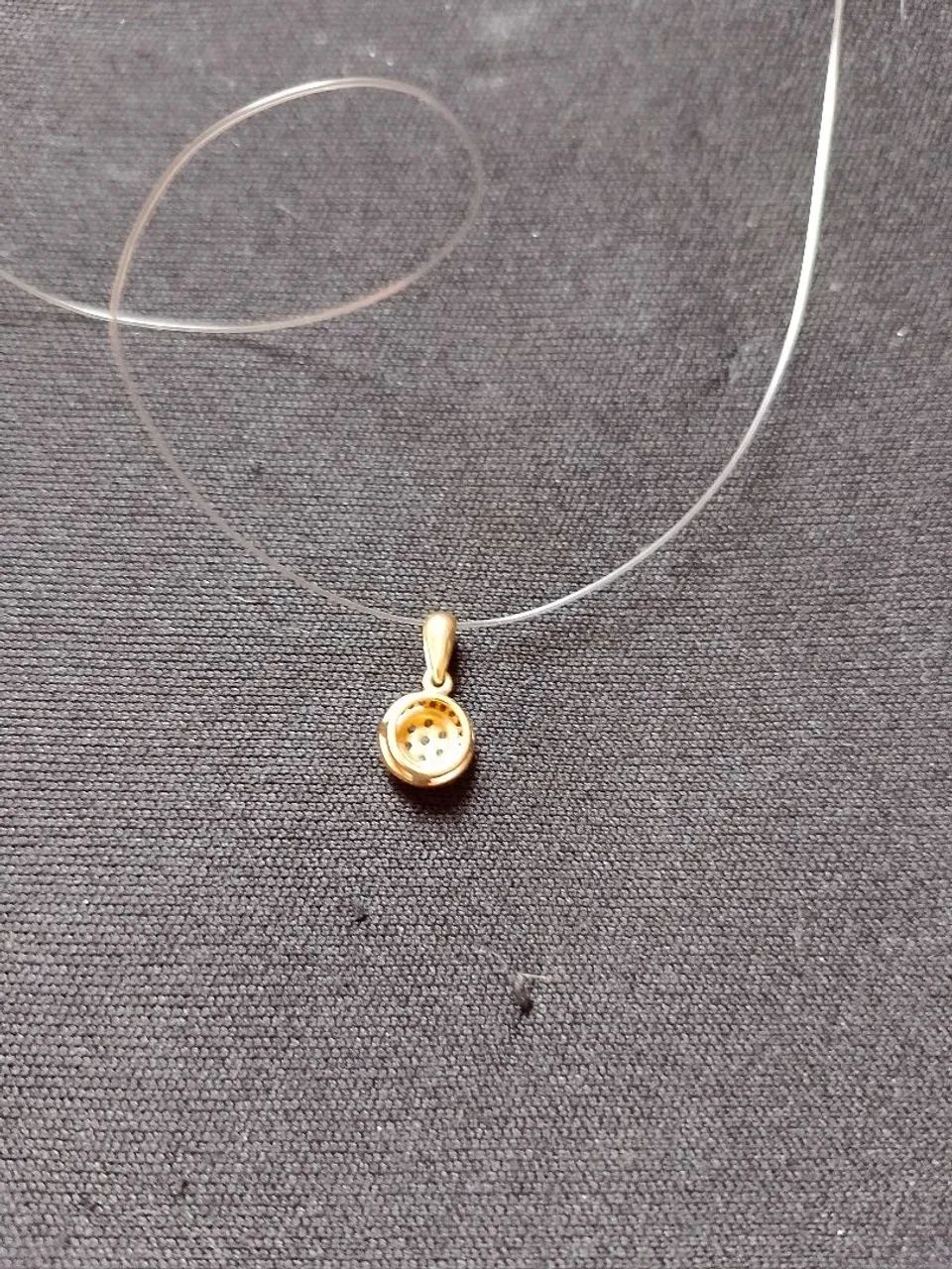 Ponto de luz em ouro com brilhante  - Foto 2