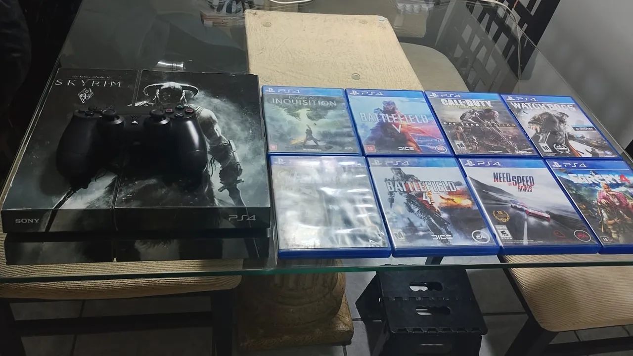 Ps4 desbloqueavel com controle e jogos  - Foto 5
