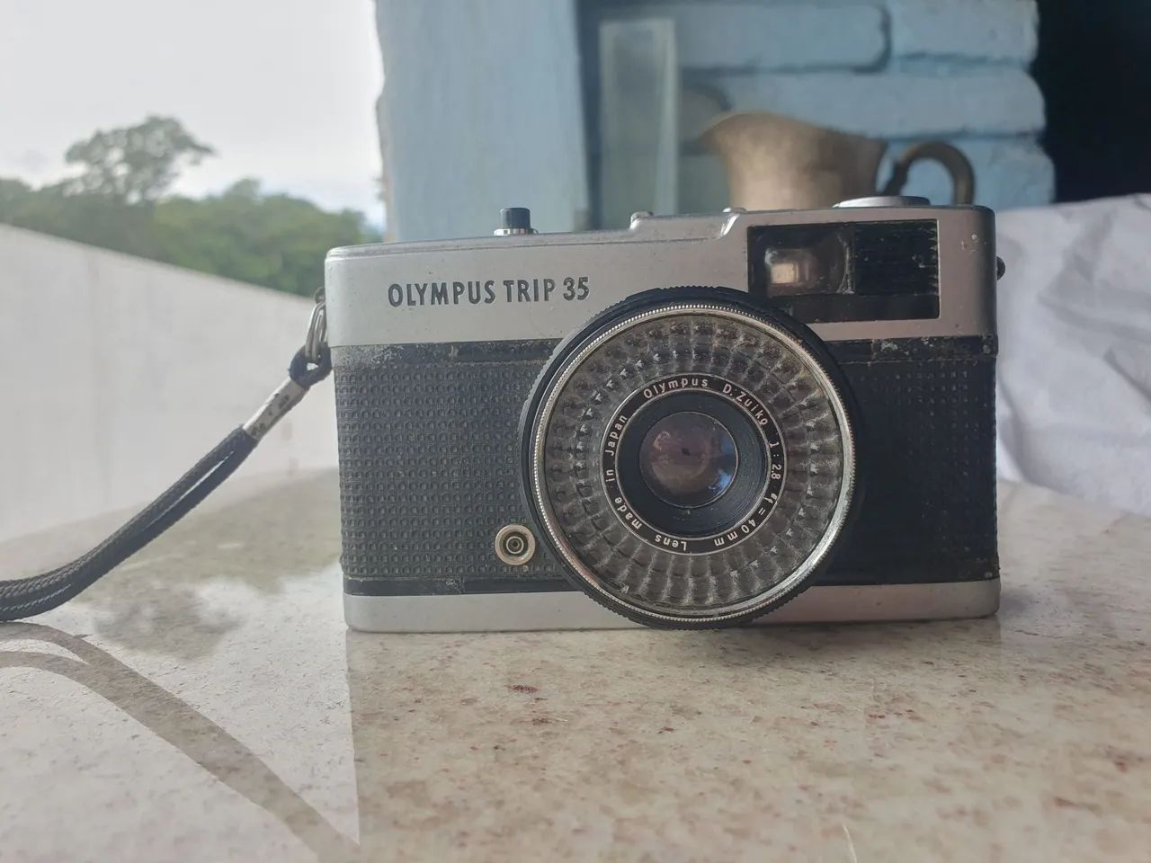 【動作確認済】 Olympus Trip35 F0627-40-1v p Olympus Trip 35 Câmera 35mm compacta com lente Zuiko f/2.8