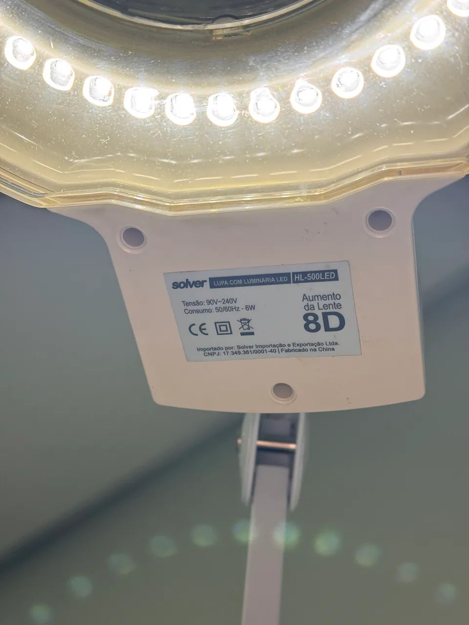 Lupa luminária led