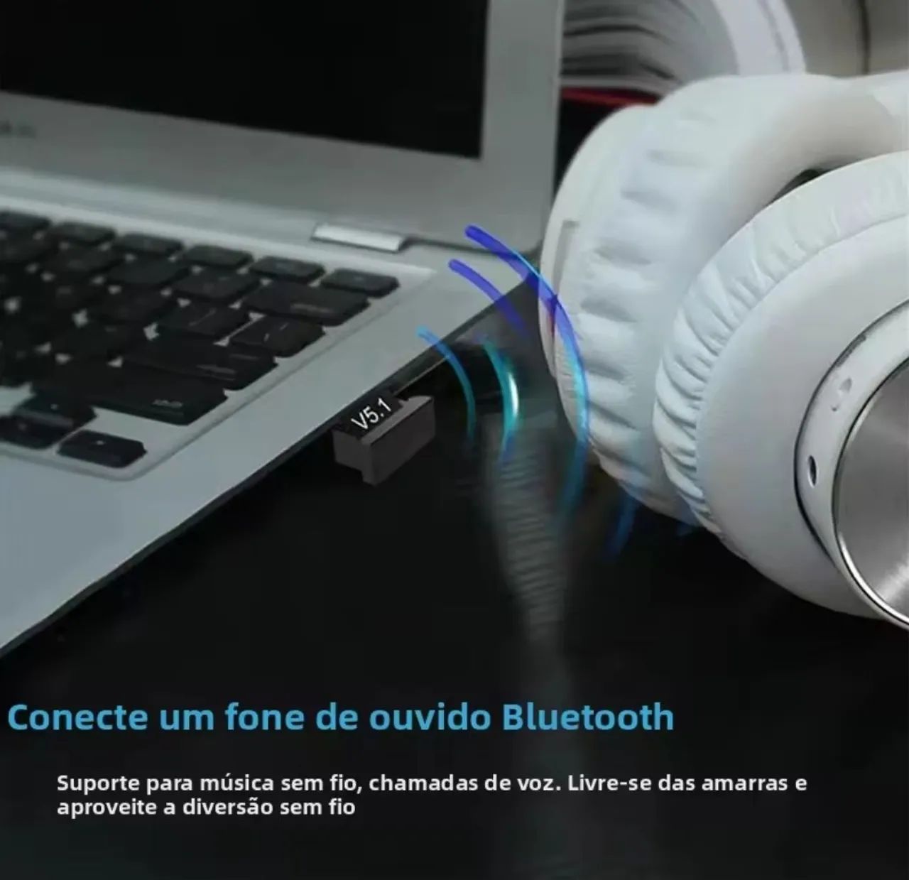 Receptor Bluetooth 5.1 USB - Foto 5