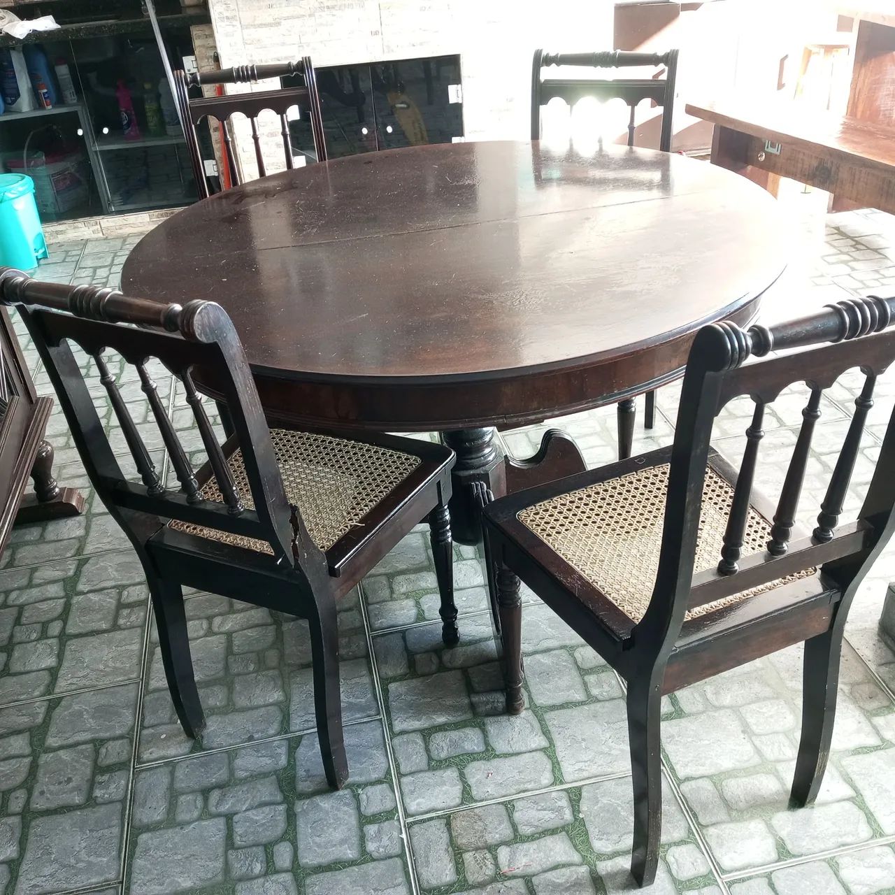 Mesa antiga madeira  - Foto 4