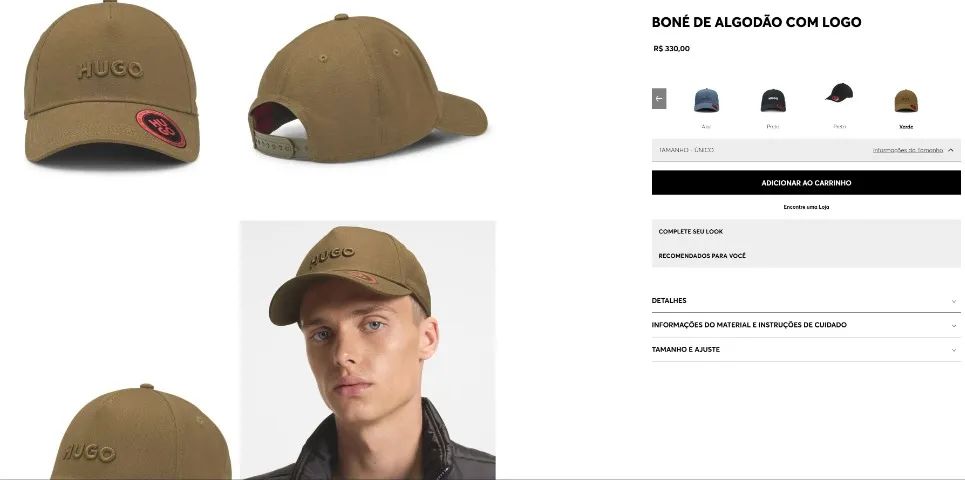  boné hugo boss jude verde oliva  - Foto 4