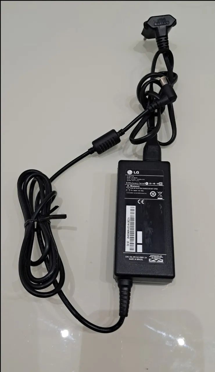 Fonte Carregador Lg Tv M2431d-ps Modelo Pa-1650-64 Preto - Foto 2