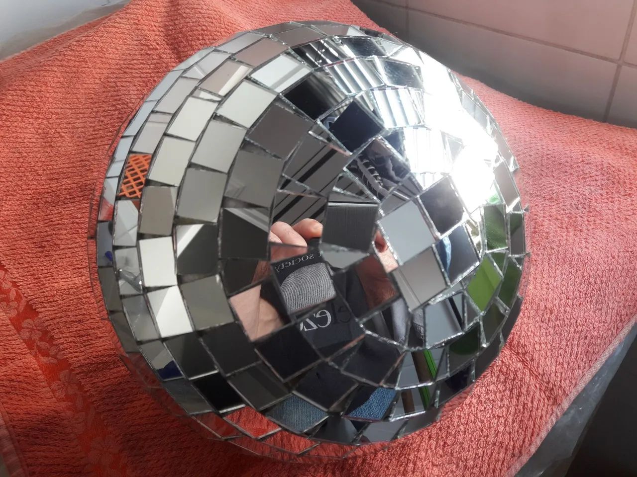 GLOBO ESPELHADO 30cm COM MOTOR "Festas, DJ" - Foto 5