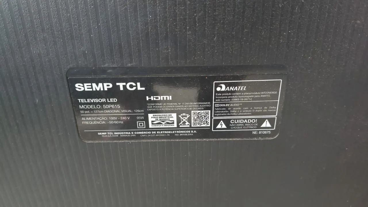 Vendo tv TCL de 50 polegadas 4k smart  - Foto 4