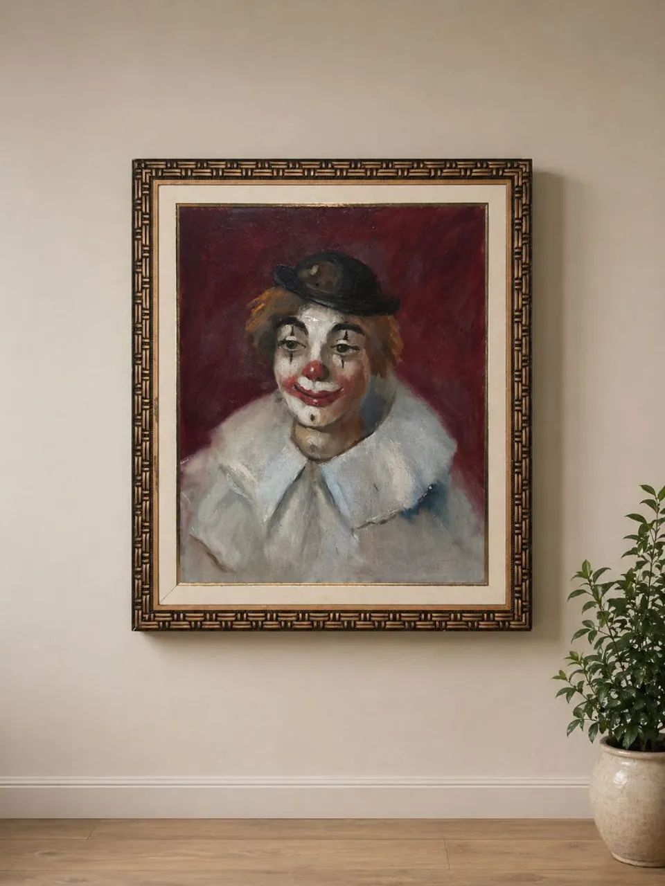 Quadro palhaço vintage 