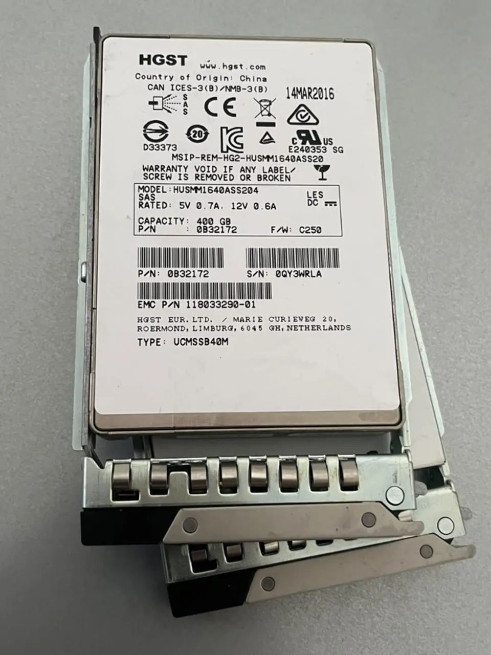  Ssd sas 400g 2.5 12gbs