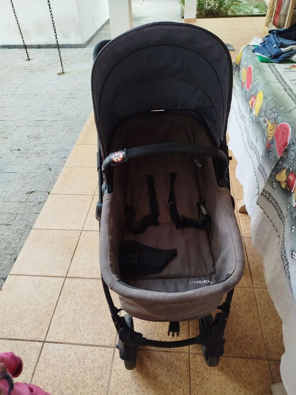 Carrinho Kiddo com bebê conforto  - Foto 3