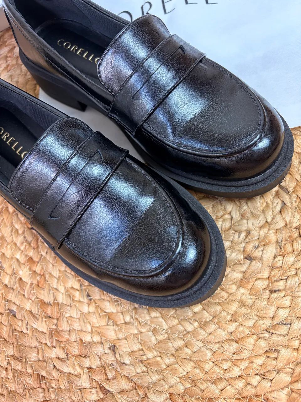 Mocassim alt preto Corello 37 - Foto 3