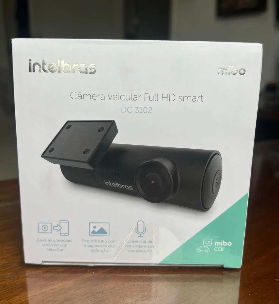 CÂMERA VEICULAR FRONTAL INTELBRAS DC 3102 Full HD Smart - Nova Lacrada