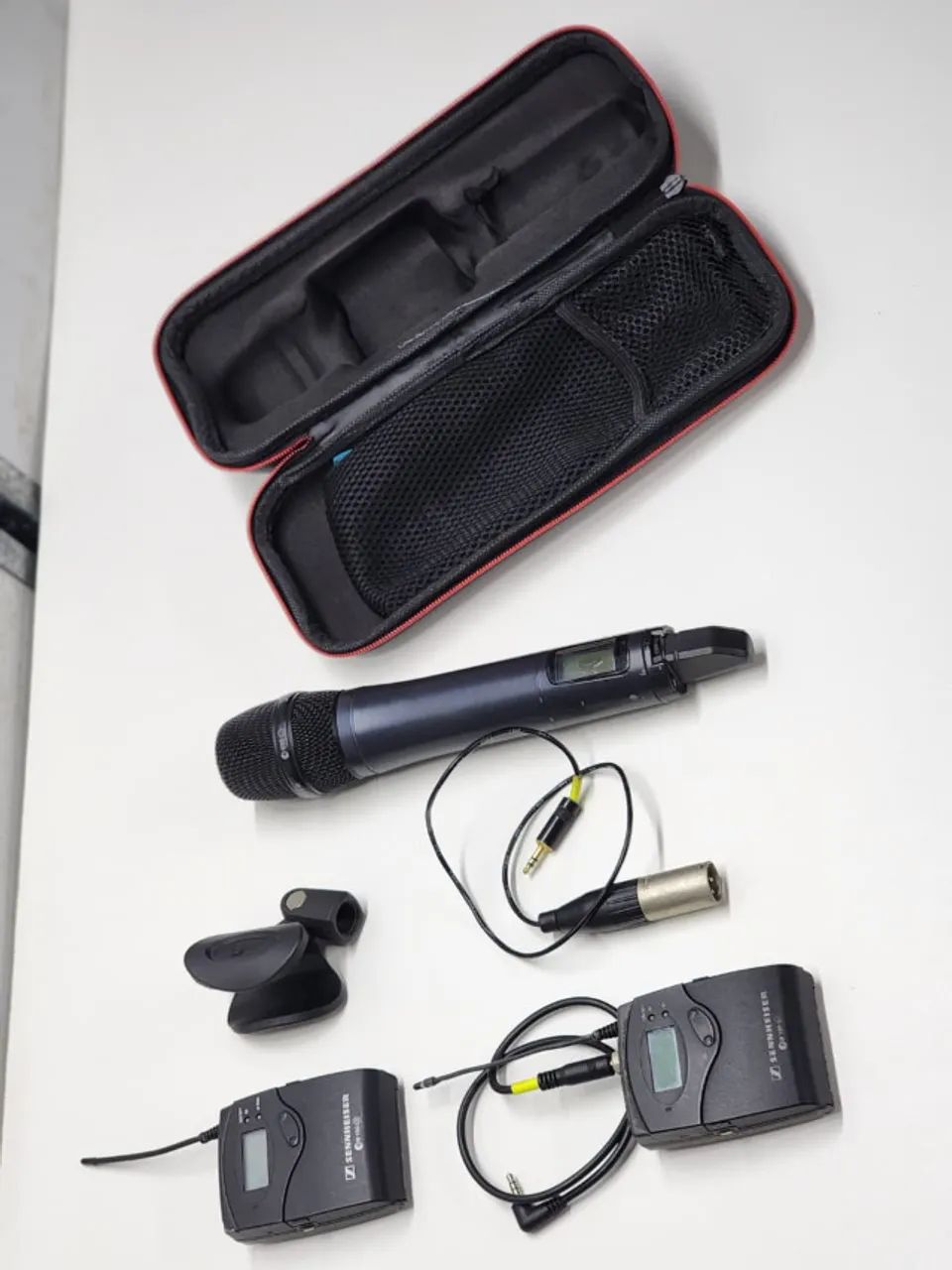 Microfone sem fio Sennheisr E835 + KIT receptor/trasmissor EW100