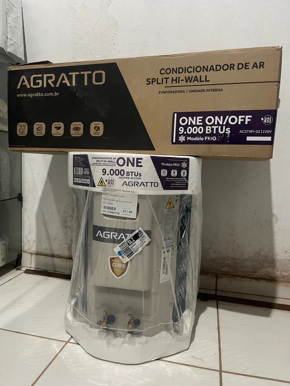 Ar-condicionado Agatto 9k Btus 