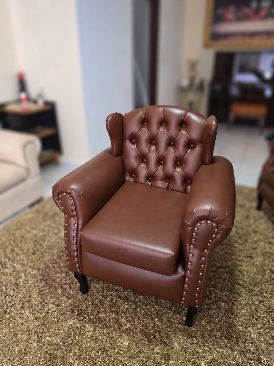 Poltrona Chesterfield Clássica Capitonê - Foto 2