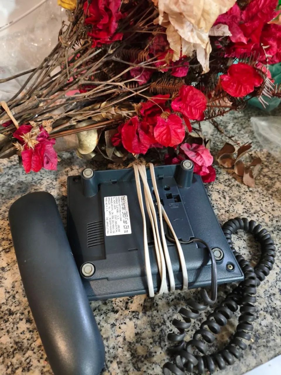 2 Telefones com fio CINZA CHUMBO da SIEMENS - Foto 2