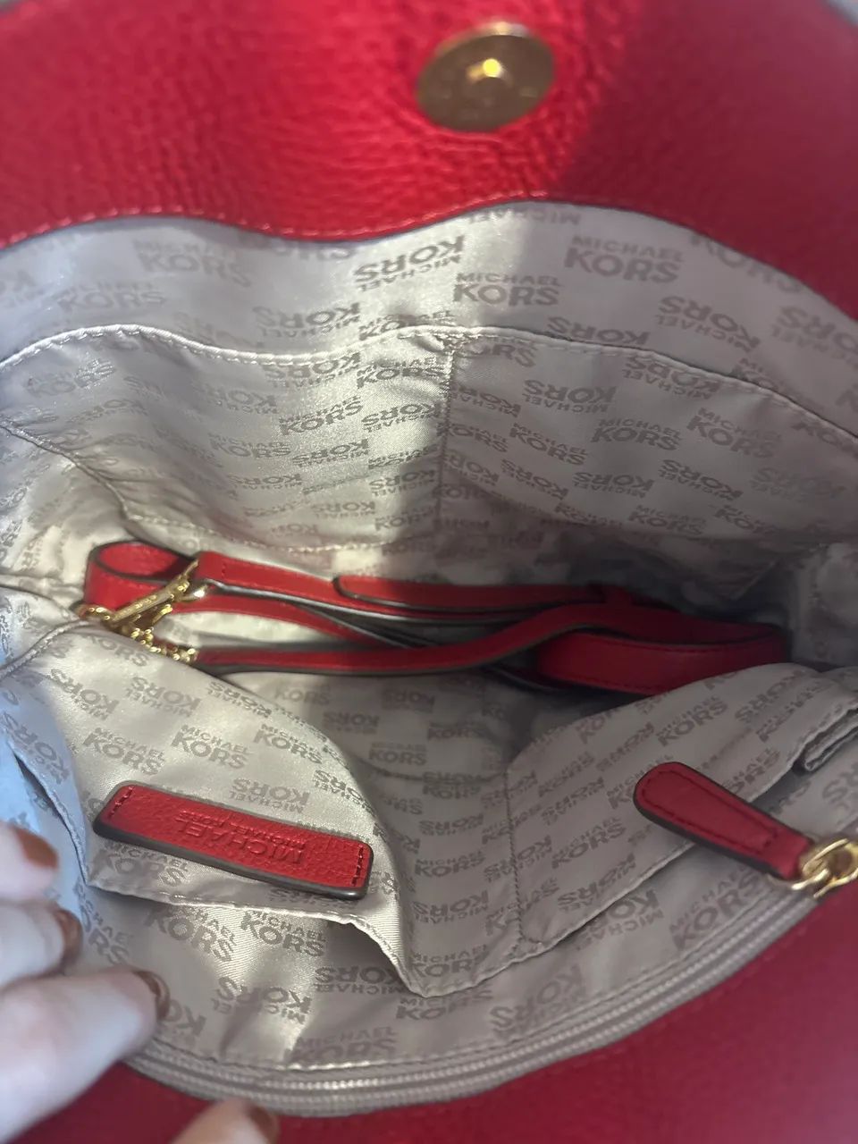 Bolsa vermelha Michael Kors  - Foto 4
