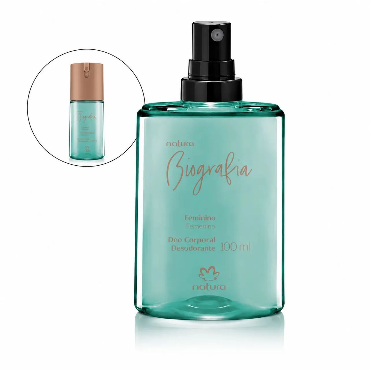 REFIL DEO CORPORAL BIOGRAFIA FEMININO+VÁLVULA 100ML