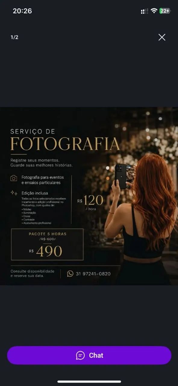 FOTÓGRAFO PARA EVENTOS E ENSAIOS