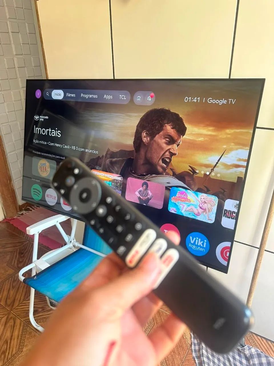 Smartv 55 4K semi nova  - Foto 2