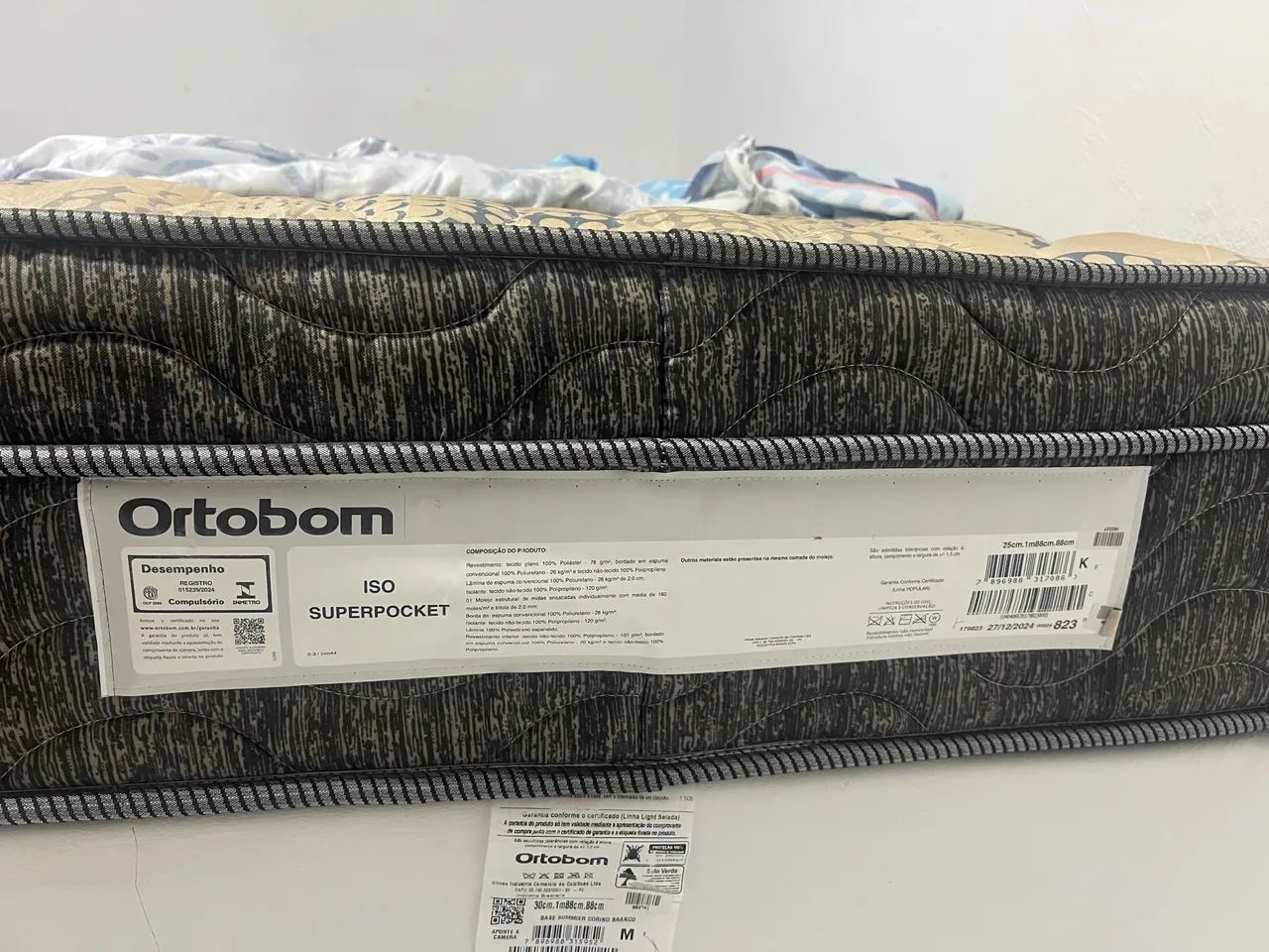 Cama e colchão Ortobom  - Foto 3