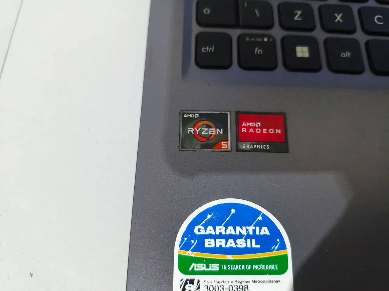 Notebook Asus VivoBook Ryzen 5, 16 G de RAM, SSD de 256 G e tela de 15,5 polegadas  - Foto 3