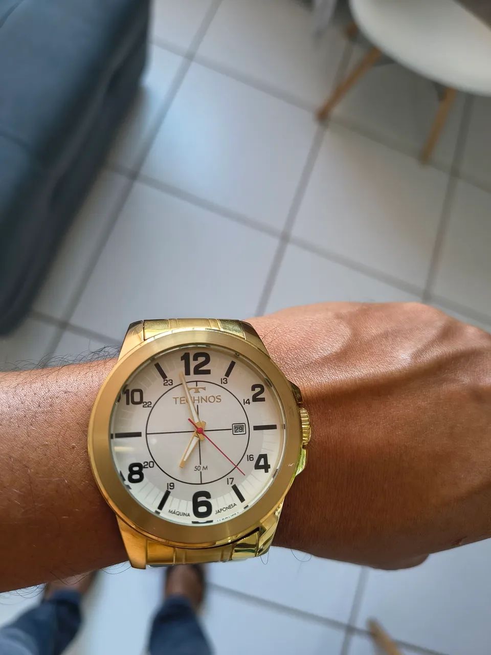 Relógio technos dourado  original  - Foto 4