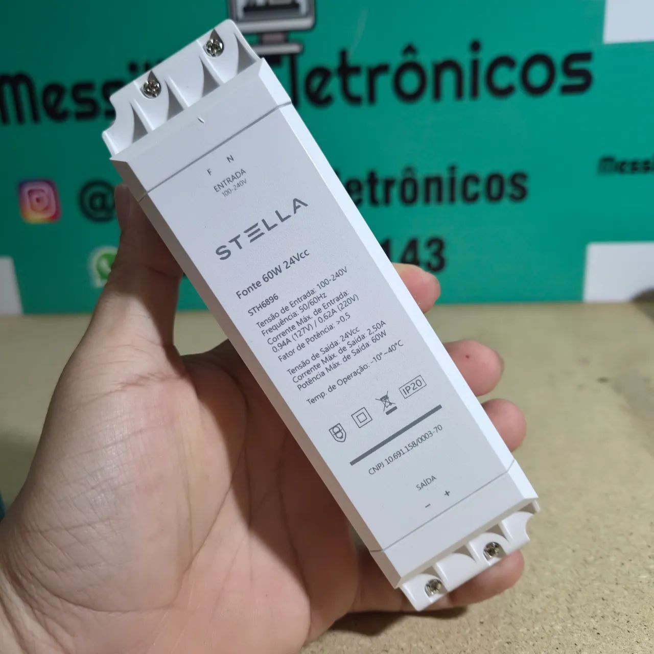 Fonte de alimentação 24v 2,50A 60w
