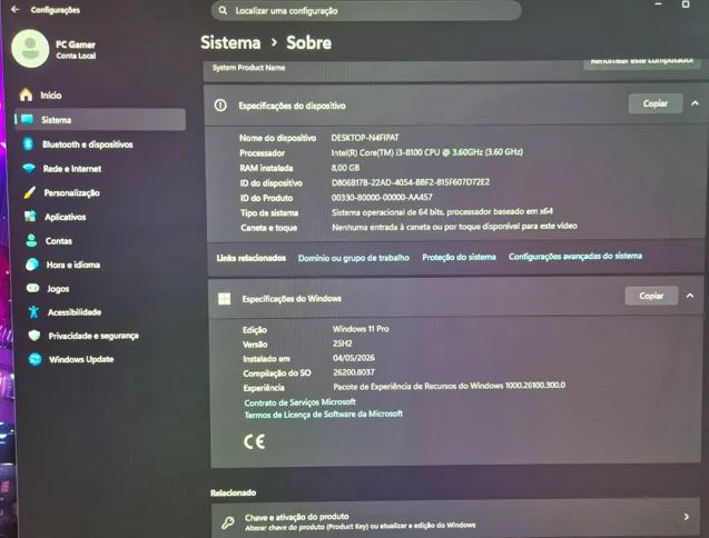 Processador Intel Core i3-8100 3.6GHz 4 Núcleos 4 Thread com Gráficos Integrados - Foto 2