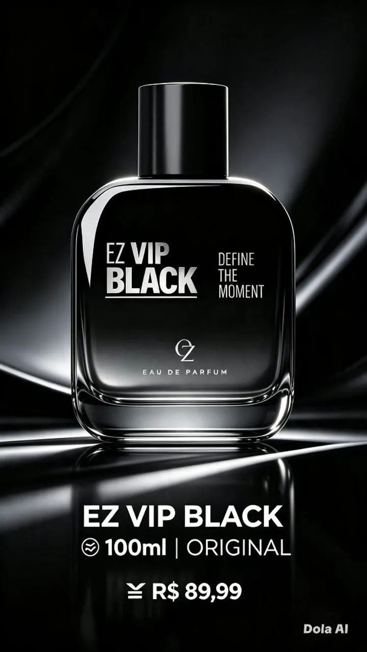 Perfume EZ Vip Black Eau de Parfum 100ml ? Exclusivo ?