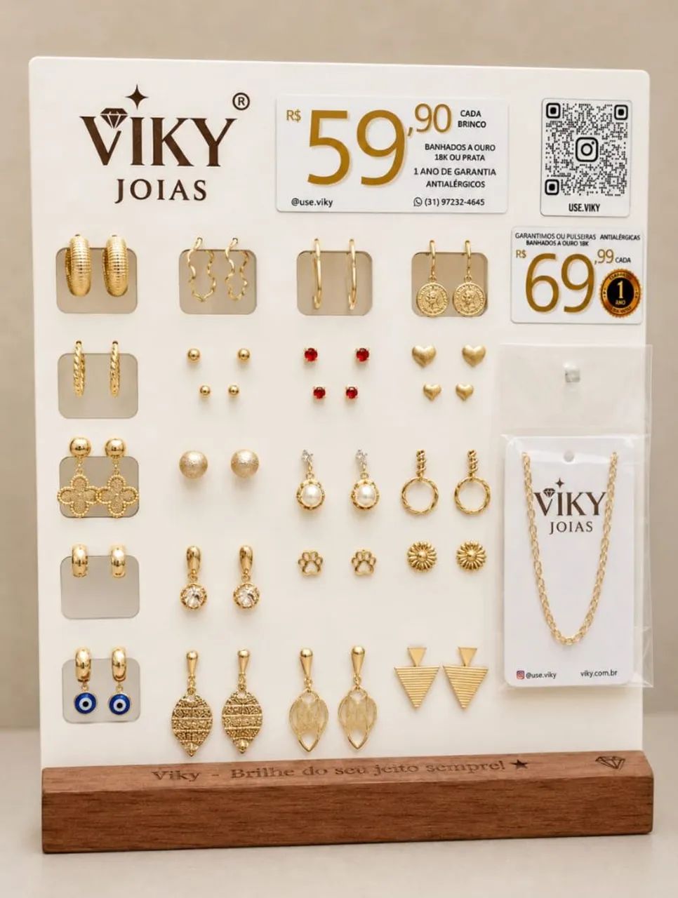 Display para venda de jóias 
