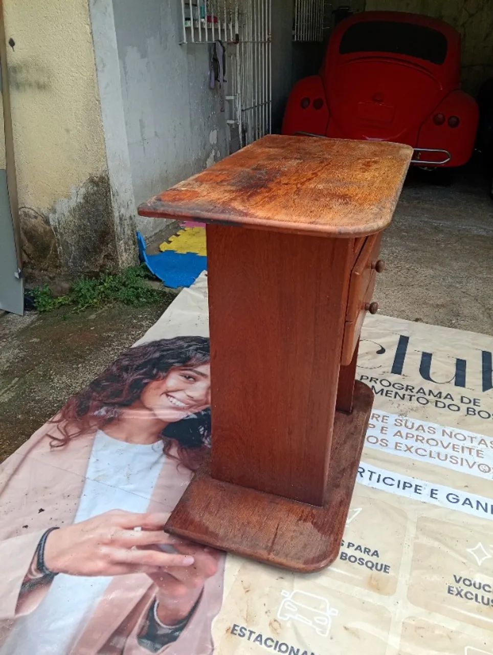 MESA DE APOIO EM ANGELIM EM PEDRA. - Foto 3