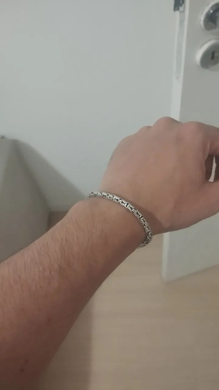 Pulseira | PRATA 925 - Ponto Peruano - Foto 3