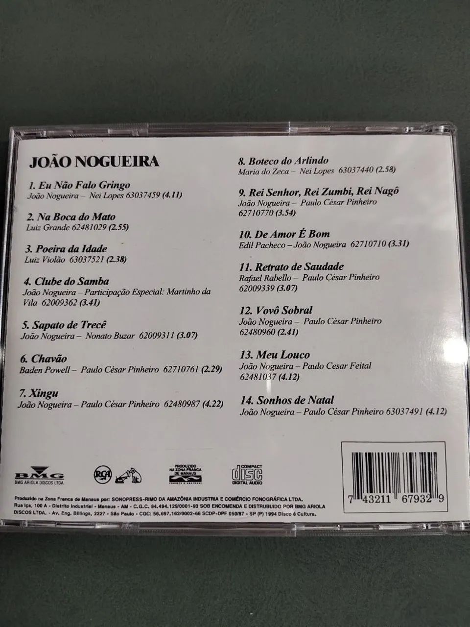 Cd João Nogueira  - Foto 2