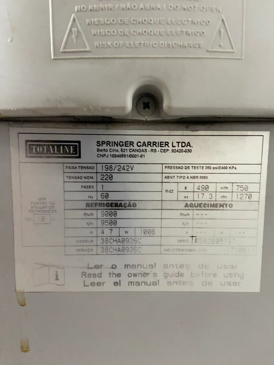 Ar Condicionado Usado 9000 BTU - Foto 2