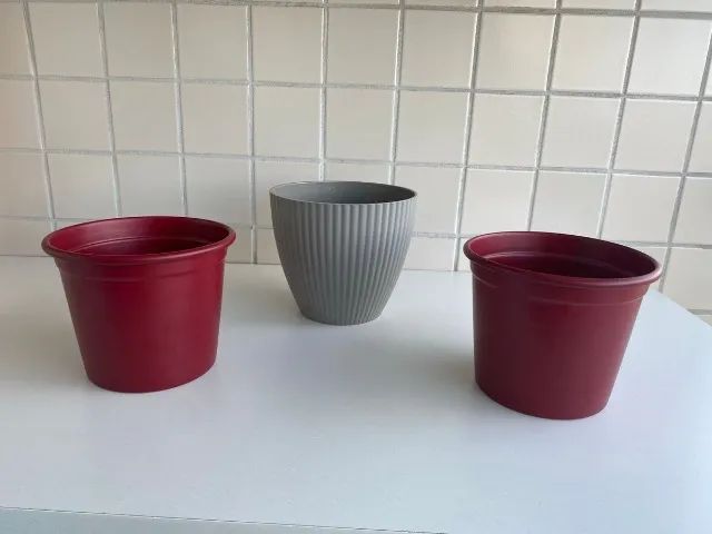 Kit 3 Vasos 1 Melamina E 2 Alumínio