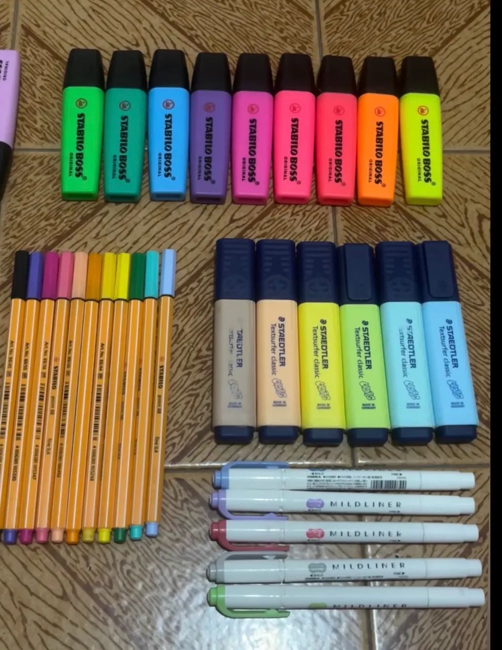 kit marca texto stabilo