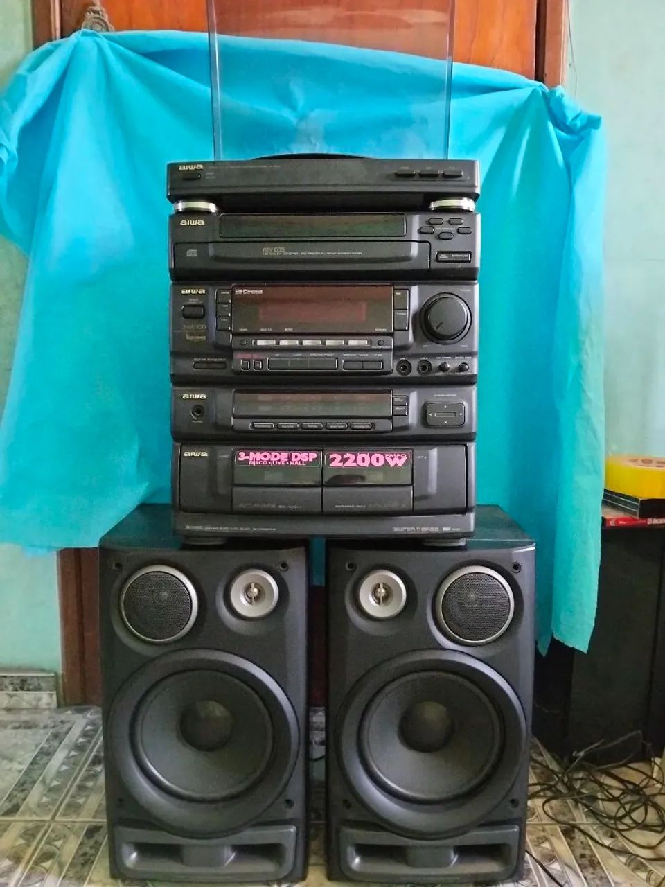System Aiwa funcionando 