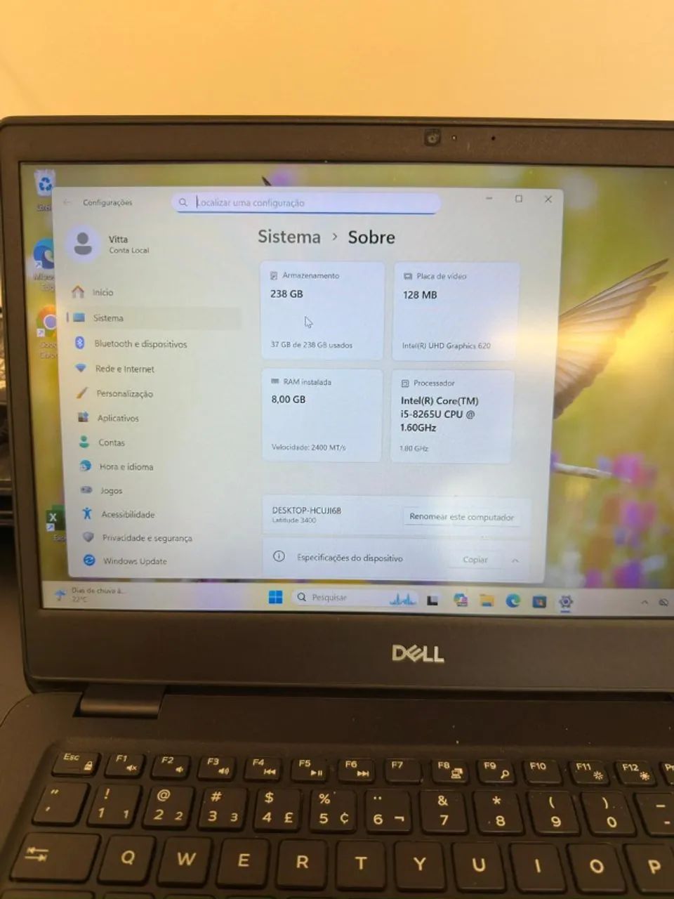Notebook Dell Latitude 3400 i5 de 8º geração com 8 de RAM - Foto 2