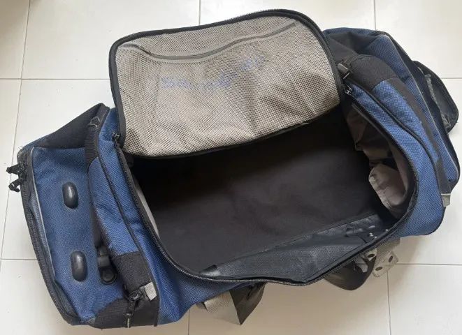 Mala Sacola de Viagem Samsonite Grande com Rodinhas Azul - Foto 4