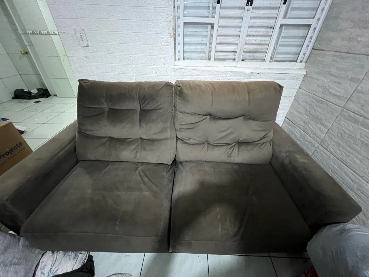 SOFÁ MARROM RETRÁTIL  - Foto 2