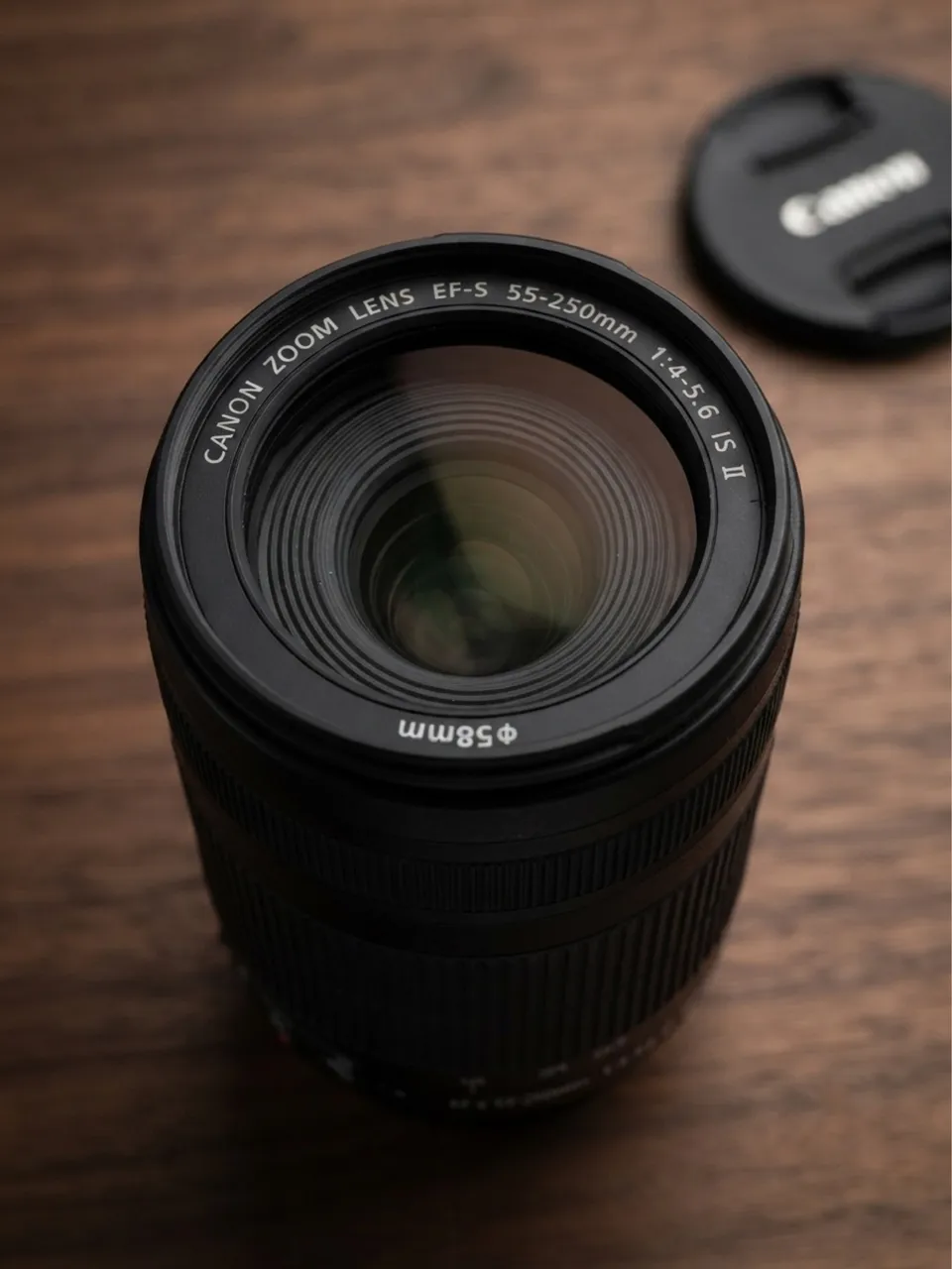 lente canon 55 250mm is