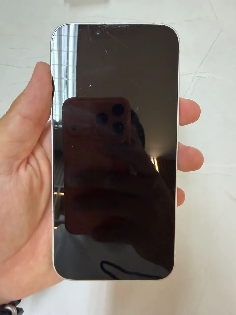 iPhone 16E 128GB Branco Traseira Quebrada - Foto 6