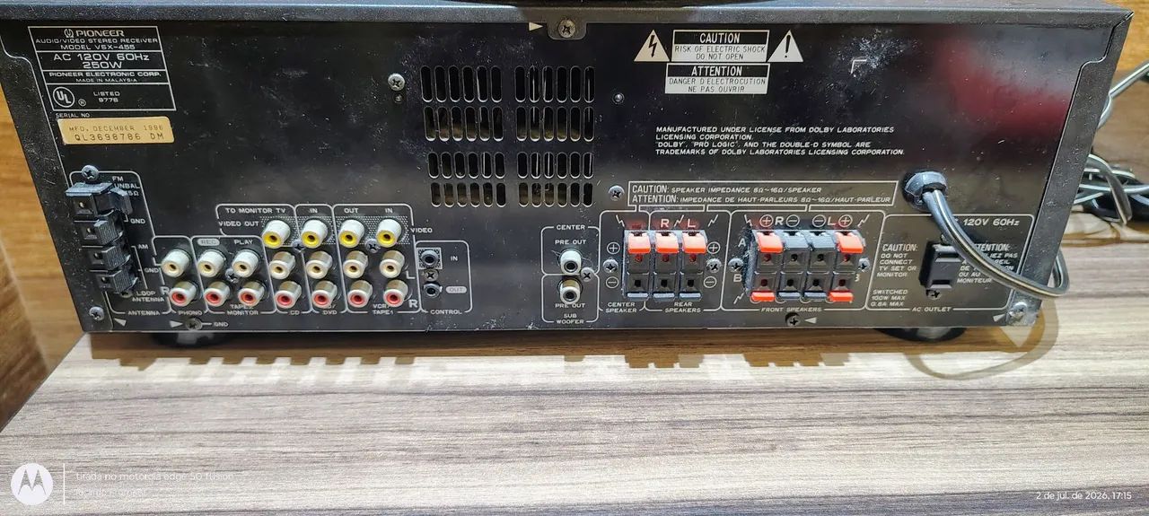 Receiver Pioneer vsx-455 - Foto 3
