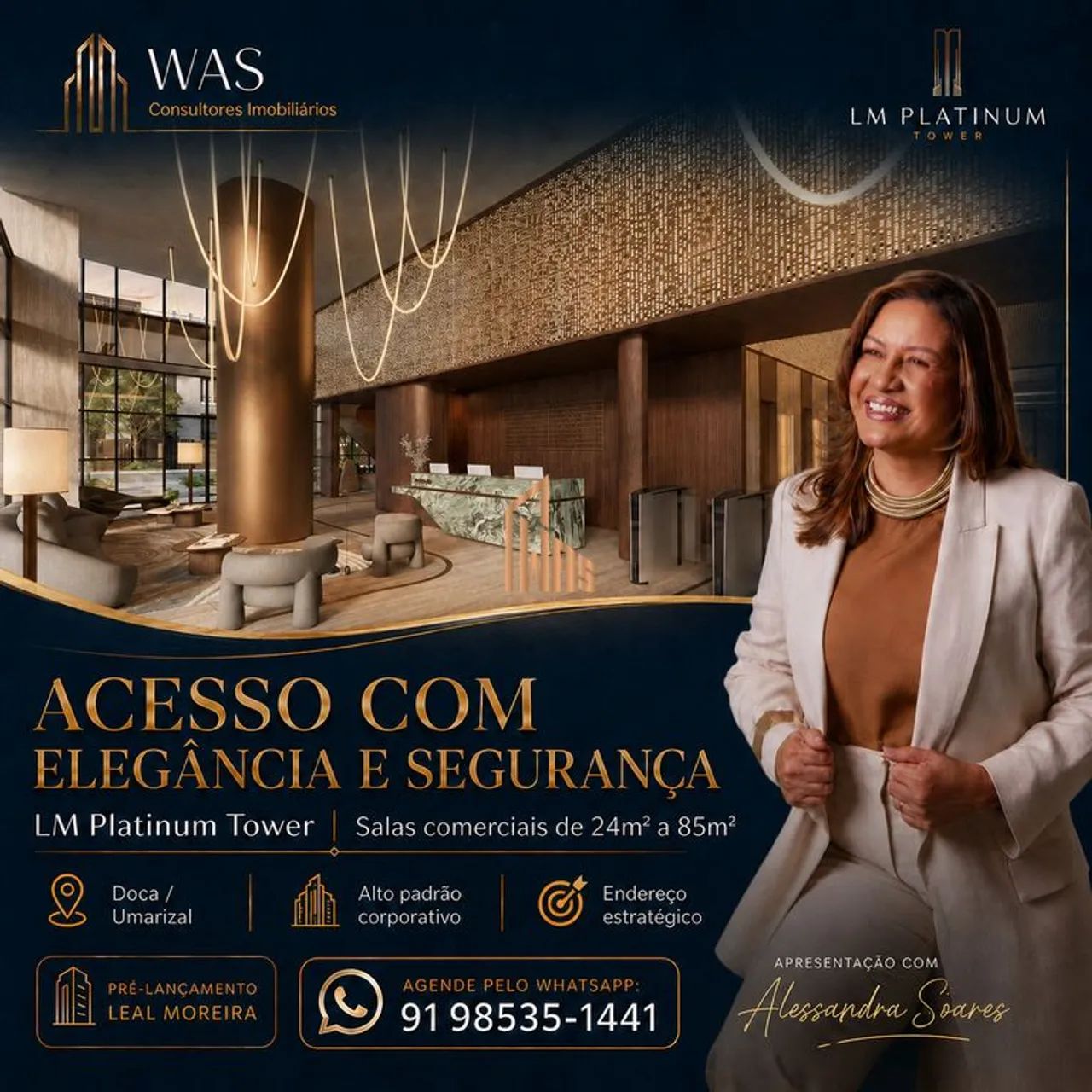 LM Platinum Tower Sala Comercial na Doca, 49m², Umarizal - Foto 3