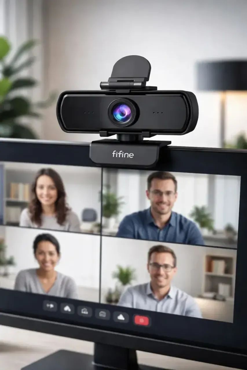 Webcam Fifine K420 2k 1440p USB com Microfone - Foto 3
