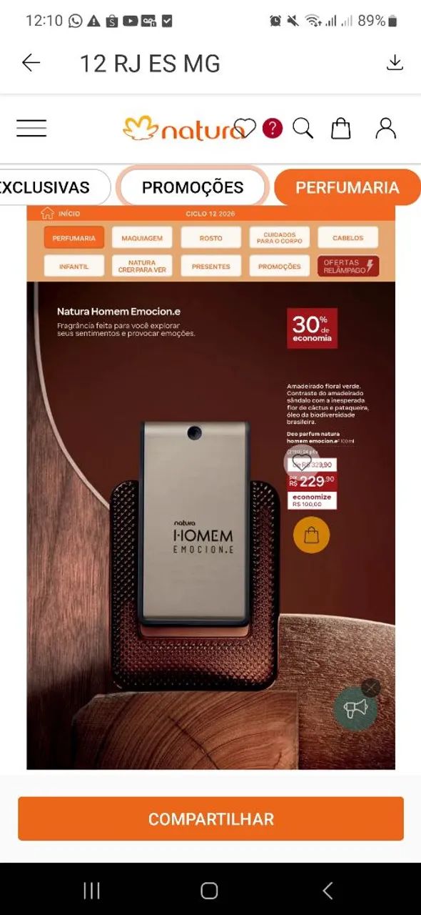 PERFUME NATURA HOMEM - Foto 2