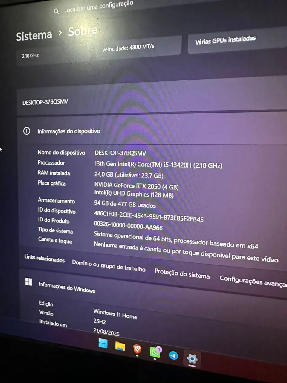 Notebook Acer Nitro V15 - Foto 3