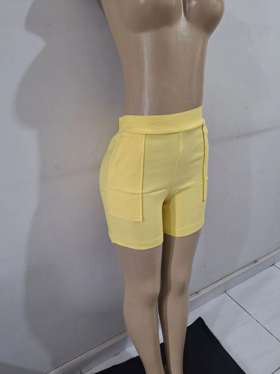 Short feminino amarelo  - Foto 3