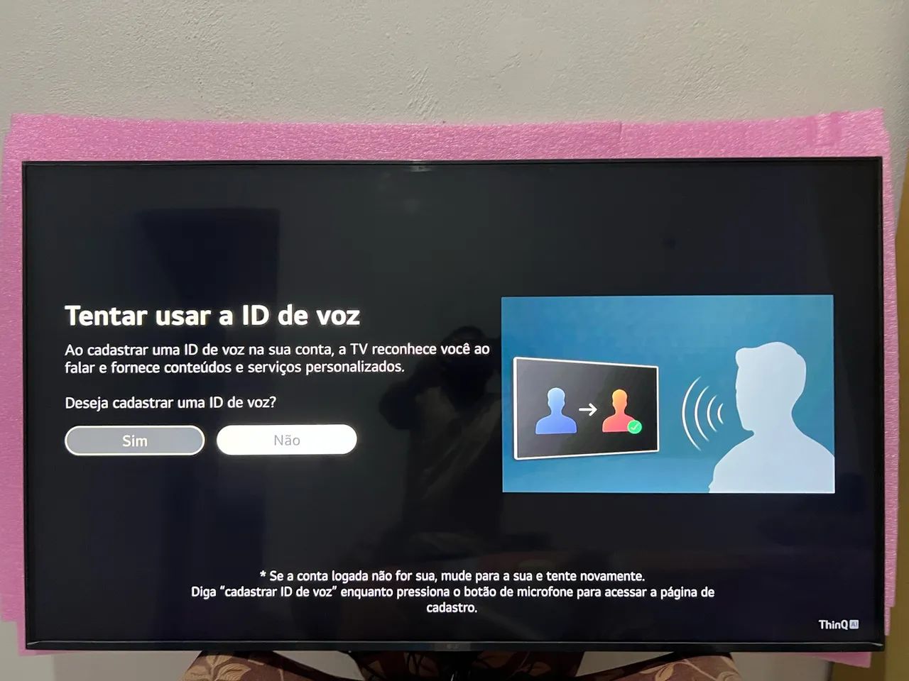 Tv LG 50 polegadas smart com uma linha  inpecetivel - Foto 3