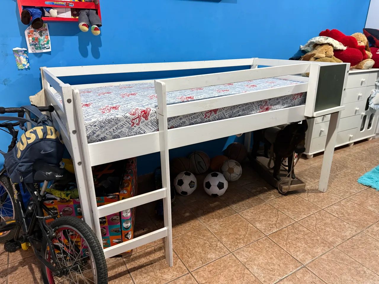 Cama infantil de solteiro elevada  - Foto 3